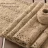 1 bucată traversă de masă din poliester țesut cu margine de dantelă
