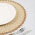 Set de 4 Suporturi Rotunde din Pânză Împletită Boho Chic