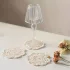 4 suporturi de pahare croșetate manual din dantelă
