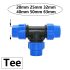 Supapă cu racord rapid pentru țeavă PE cu ramificație în T