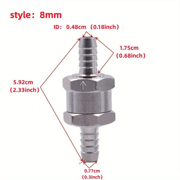 1 valvă de reținere unidirecțională pentru combustibil
