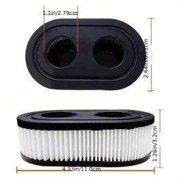   2 buc, filtru de aer pentru mașină de tuns iarba, compatibil cu motoarele Briggs And Stratton seria 593260, 798452