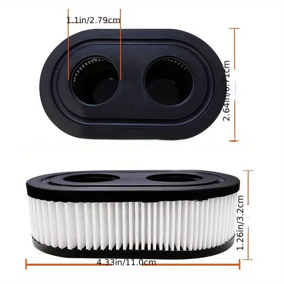 2 buc, filtru de aer pentru mașină de tuns iarba, compatibil cu motoarele Briggs And Stratton seria 593260, 798452
