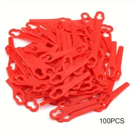   100 de bucăți Lame de Perie din Plastic pentru Mașină de Tuns Iarbă