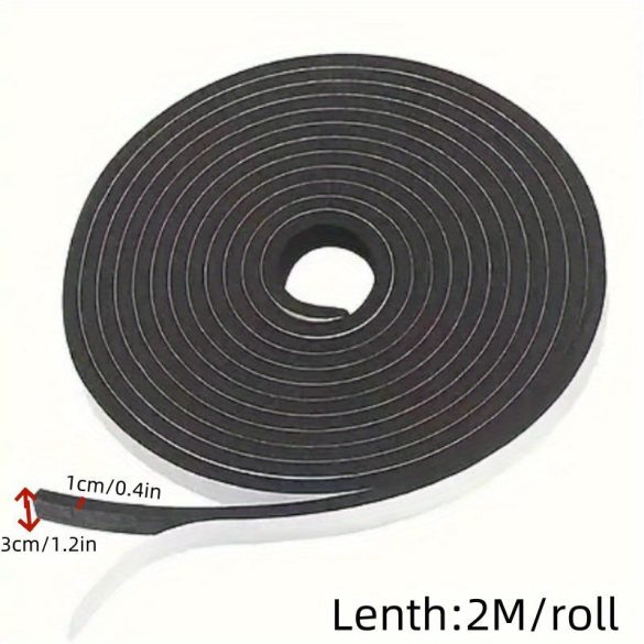 4M Izolație Autocolantă din Cauciuc și Plastic pentru Uși și Ferestre