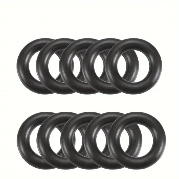 10 inele O din cauciuc negru premium