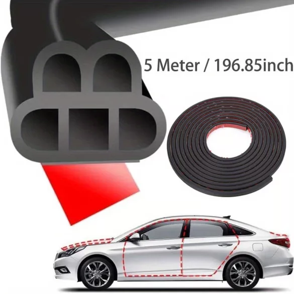 Bandă de etanșare auto din cauciuc spongios impermeabil de 5 metri, universală