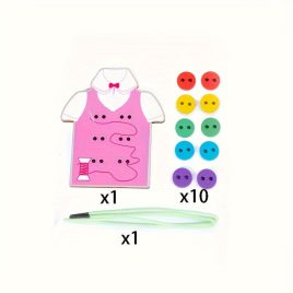 Set de 12 Nasturi din Lemn pentru Haine și Pantofi