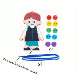 Set de 12 Nasturi din Lemn pentru Haine și Pantofi