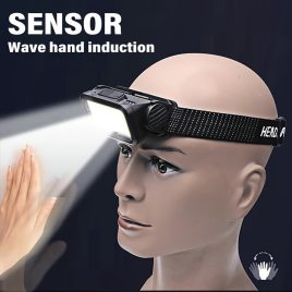   Lanternă LED reîncărcabilă cu senzor de mișcare, 4 moduri de funcționare