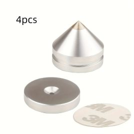   Set de 4 țepi mari din metal, pentru boxe din cupru și aluminiu