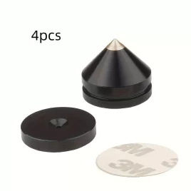   Set de 4 țepi mari din metal, pentru boxe din cupru și aluminiu