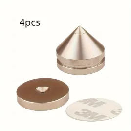   Set de 4 țepi mari din metal, pentru boxe din cupru și aluminiu