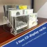 1 Bucată Suport Transparent din Acril cu 3 Niveluri pentru CD-uri