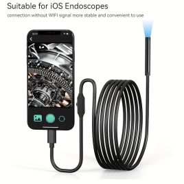   Cameră Endoscopică Industrială pentru Apple, Obiectiv 5.5mm, Rezoluție 1080P HD