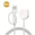 Cablu de Încărcare Magnetic cu Dublu Port USB și TYPE-C PD pentru Seria Apple Watch