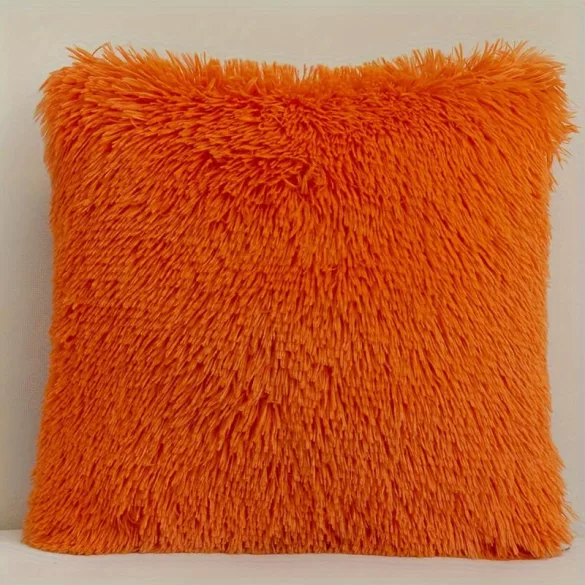 Pachet de 2 huse decorative din blană artificială moale