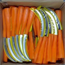   Machetă din oțel inoxidabil cu lamă zimțată și mâner din plastic