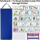 Plan zilnic 2-în-1 pentru copii, cu diverse carduri
