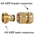 Furtun de apă etanș din alamă de 3/4 inch