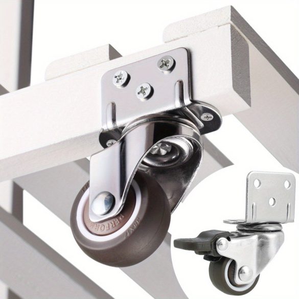 4 roți rezistente cu rotație și dublă blocare