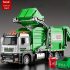 Set de joc camion de gunoi realist cu pubelă și carduri educative