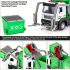 Set de joc camion de gunoi realist cu pubelă și carduri educative