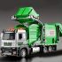 Set de joc camion de gunoi realist cu pubelă și carduri educative