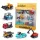 Set de jucării cu 6 vehicule de construcții turnate
