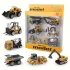 Set de jucării cu 6 vehicule de construcții turnate
