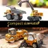 Set de jucării cu 6 vehicule de construcții turnate