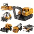 Set de jucării cu 6 vehicule de construcții turnate