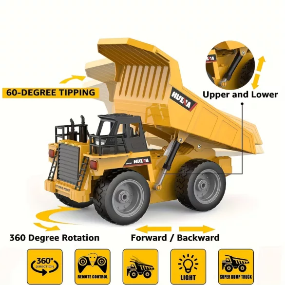 Dumper cu telecomandă la scară 1:18