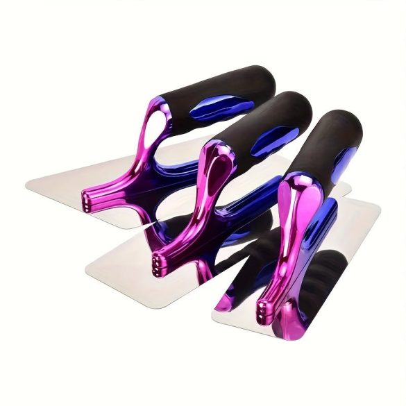 Glet din oțel inoxidabil, cu mâner colorat