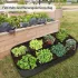 Container pentru plante, ușor de montat pe podea, cu design pătrățos