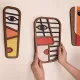 Set decorativ geometric boho pentru perete (3 bucăți)