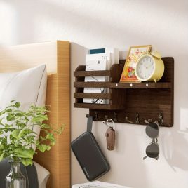 1 buc. Raft de Perete cu Ramă din Lemn