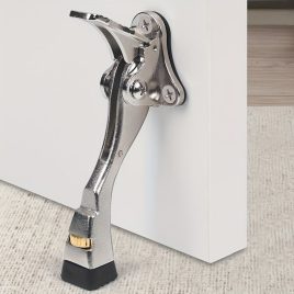   Opritor de ușă din metal lustruit cu înălțime reglabilă