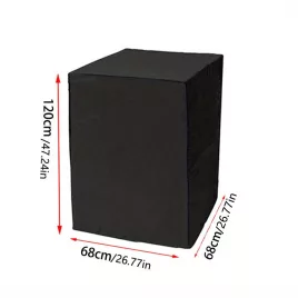 Husă de mobilier impermeabilă, din poliester negru durabil