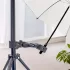 Suport de Umbrelă Dublu cu Cleme pentru Exterior