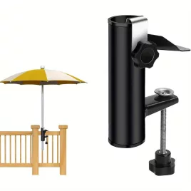   Cleme de fixare pentru cadru de umbrelă din oțel inoxidabil pentru balustradă de balcon