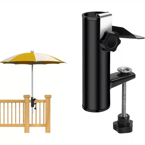 Cleme de fixare pentru cadru de umbrelă din oțel inoxidabil pentru balustradă de balcon