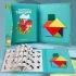 Set Tangram Magnetic Colorat pentru Copii
