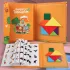 Set Tangram Magnetic Colorat pentru Copii