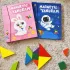 Set Tangram Magnetic Colorat pentru Copii