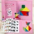 Set Tangram Magnetic Colorat pentru Copii