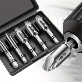 5 buc Extractor de Șuruburi Deteriorate Burghiu