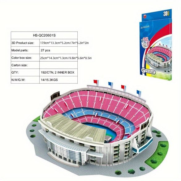 Puzzle stadion 3D creativ din hârtie