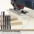 Set de 50 de lame - oțel cu conținut ridicat de carbon, multifuncțional pentru lemn, metal și plastic, cu design T-handle pentru tăiere de precizie