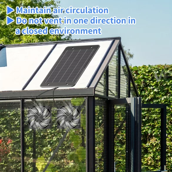 Set de control al fluxului de aer solar cu două ventilatoare